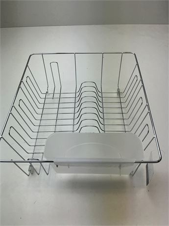 Égouttoir à vaisselle Mainstays avec porte-couverts, chrome