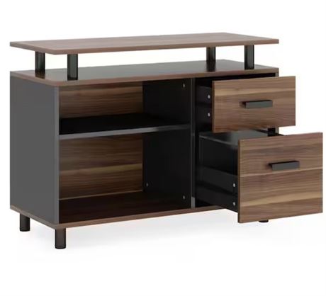 Tiroirs et tablettes de rangement exécutif avec classeur pour bureau