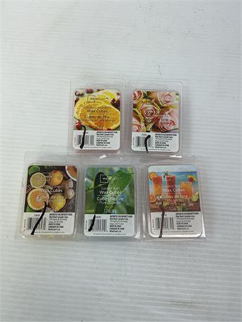 LOT DE 5 - Cubes cire parfumée Mainstays assortiment