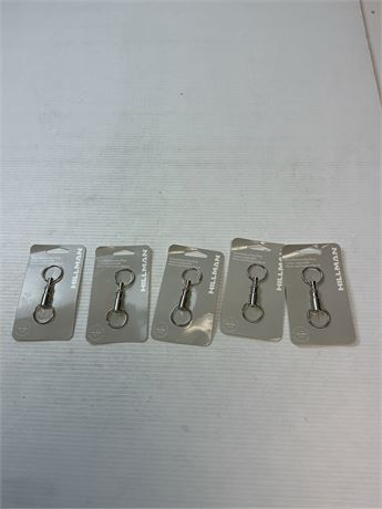 Anneaux à porte-clés Hillman 5 pièces