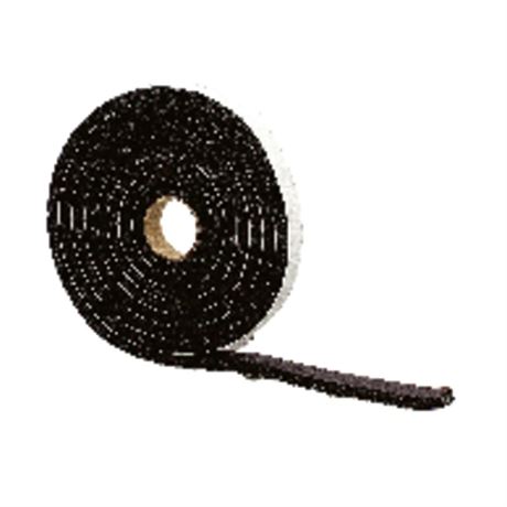 Ruban étanchéité caoutchouc noir portes/fenêtres - lot de 2