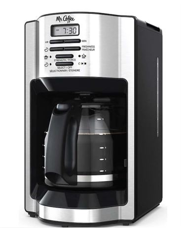 Cafetière programmable Mr. Coffee Oster 12 tasses inox