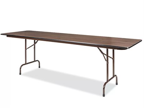 VOIR PHOTOS - Table pliante laminée - 96 x 18 x 30 po