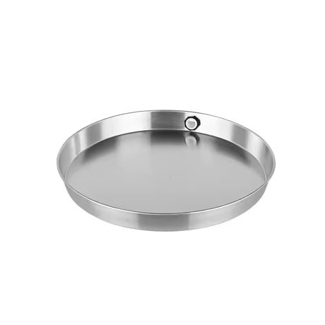 VOIR PHOTOS - Bac drainage rond aluminium chauffe-eau 20 po avec raccord PVC