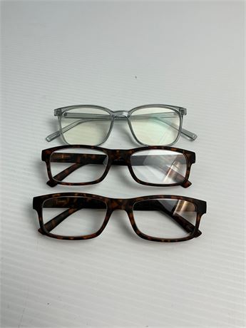 Lunettes de lecture lot de 3 puissances 1,25/2,00/3,00