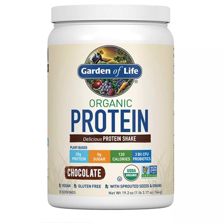 Poudre protéinée biologique Garden of Life - chocolat