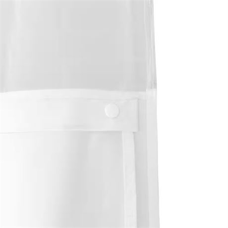 Doublure de rideau de douche à boutons-pression