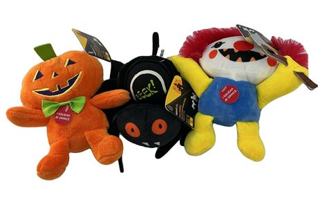 Ens. 3 jouets pour chien Halloween avec couineur et balle de tennis