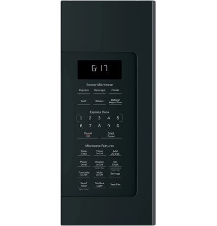 BOSSELÉ - Micro-ondes GE 1.7 pi³ noir cuisson capteur