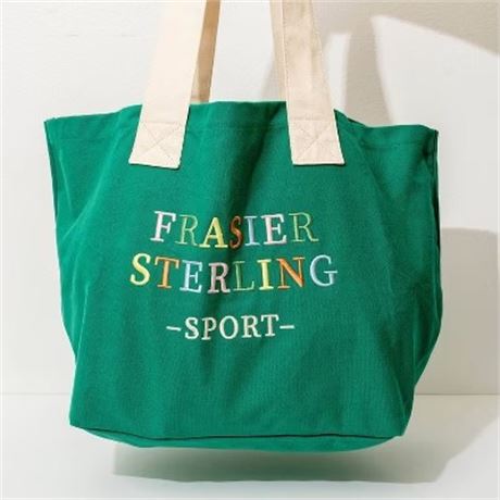 Sac fourre-tout Frasier Sterling Sport arc-en-ciel crème/vert coton