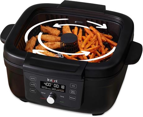 Instant Pot 6 en 1 friteuse à air/gril int. cuire, rôtir, réchauf., déshydr.