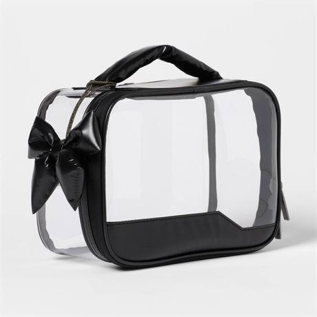 Trousse de toilette transparente Open Story - noire