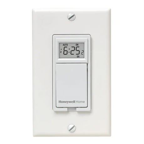 Minuterie murale programmable 7 jours 120V moteur/lumière