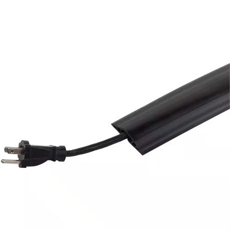 Protège-câble sol PVC 5 pi noir