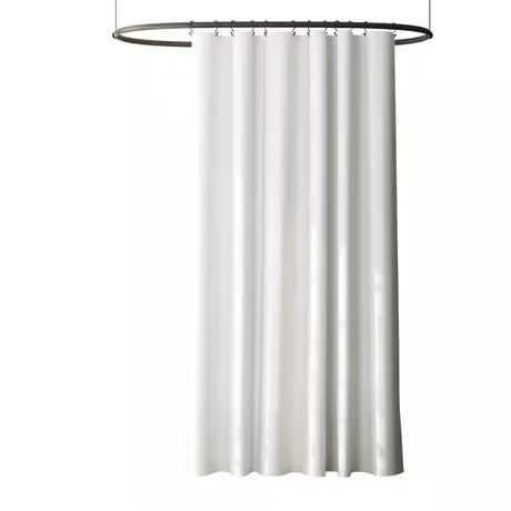 Rideau douche blanc imperméable 72 x 70 po