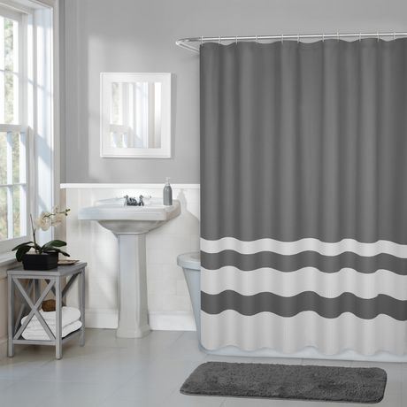 Rideau de douche Hometrends gaufré 70 po x 72 po