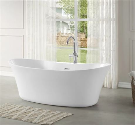 LIRE - OVE Decors - Baignoire autoportante Braden sans joints 65 x 32 po