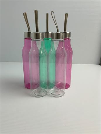 Lot de 5 Bouteilles d’eau en plastique 591 ml