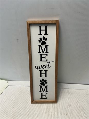 Décor vertical Home Sweet Home, accueil animaux, 21 x 7 po
