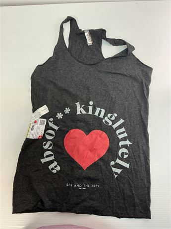 Camisole noir avec cœur gr M