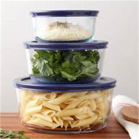 Pyrex — Contenants ronds en verre Simply Store – ensemble de 6