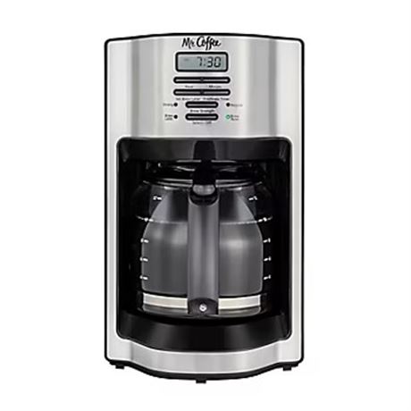 Cafetière programmable Mr. Coffee 12 tasses Rapid Brew - inox