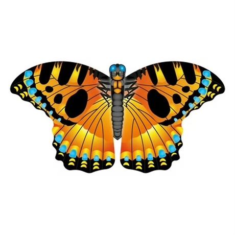 Cerf-volant papillon nylon orange