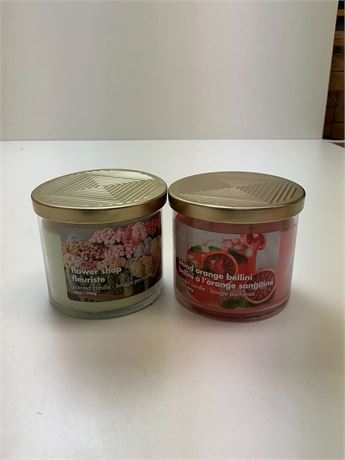 Lot 2 bougies parfumées