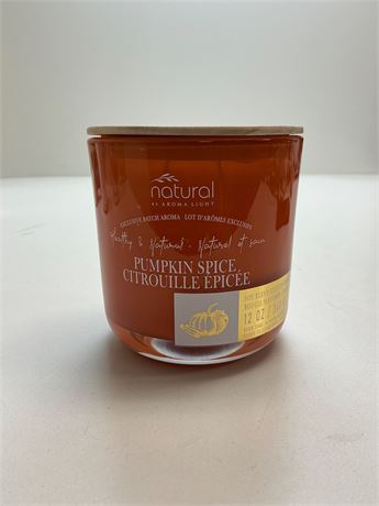 Bougie parfumée épices de citrouille naturelle