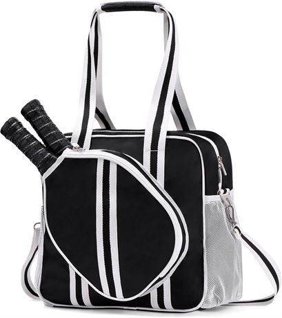 Sac pickleball blanc avec bandoulière