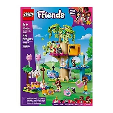 LEGO Friends fête d'anniversaire des chats et cabane dans l'arbre