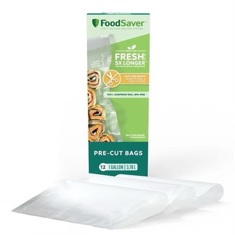 Pq 12 sacs sous-vide FoodSaver Easy Open -1 gallon