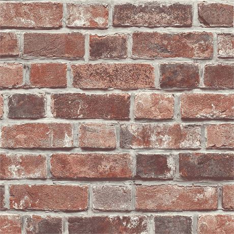Papier peint autocollant brique rouge NextWall