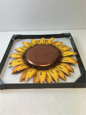 Décor mural métal tournesol 26 po