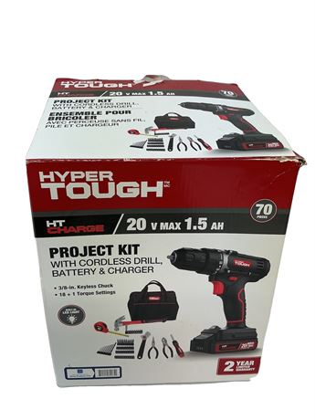 SANS SAC - Trousse de projet perceuse sans fil HyperTough