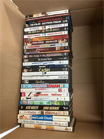 Lot de 30 DVD films mixtes