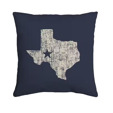 Coussin extérieur Texas 16 po style vieilli