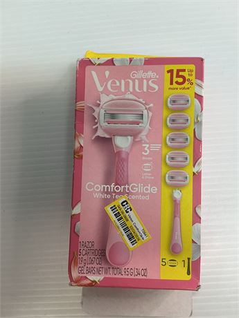 Rasoir Venus ComfortGlide White Tea 3 lames femmes + 5 recharges