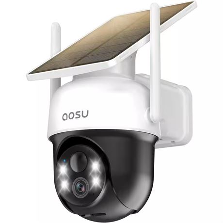 Caméra PTZ solaire extérieure 3MP vision couleur