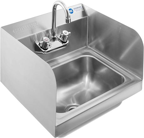 ROBINET SEUL LIRE DESCRIPTION - Évier commercial inox NSF GRIDMANN