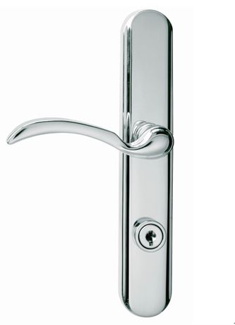 Ensemble poignée nickel style mortaise pour porte tempête/moustiquaire