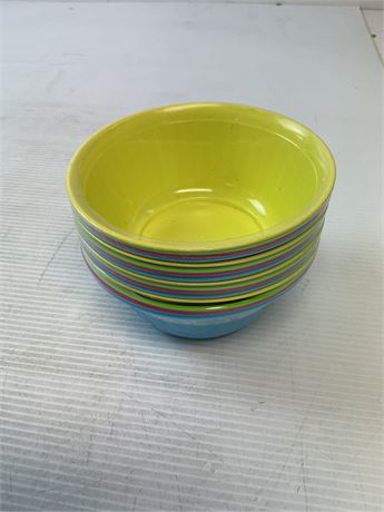 Ensemble de 16 bols à collation colorés pour enfants