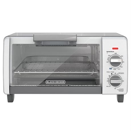 Four grille-pain Black+Decker Crisp 'N Bake inox 4 fentes 8 po H