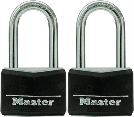 1 CLÉ - Cadenas aluminium Master Lock 1,5 po enrobé vinyle noir à clé identique