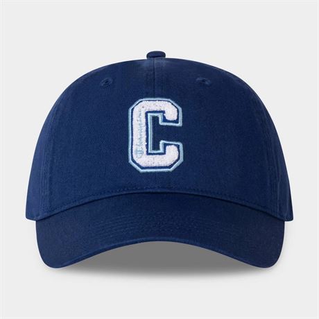 Casquette baseball adulte Champion coton chenille C - bleu marine