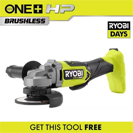 Meuleuse d’angle sans fil RYOBI ONE+ HP 18V 4-1/2 po – outil seul