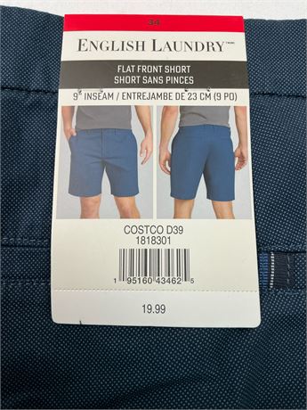 Short à devant plat taille 34