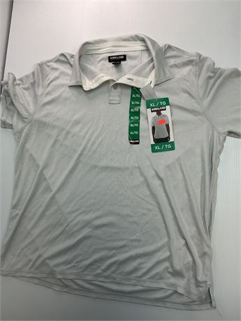 Polo homme blanc crème Kirkland taille XL