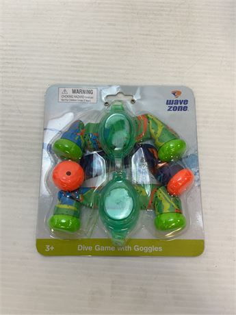 Jeu de plongée avec lunettes
