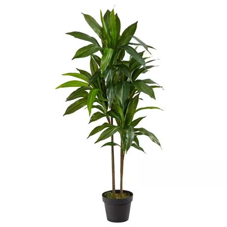 Plante artificielle dracaena verte 48 po (branches légèrement abîmées)